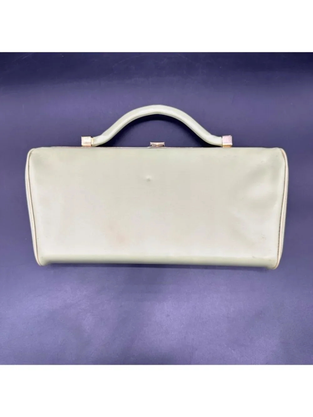Vintage Green Clutch Purse Handbag Mid Century Retro Fashion Convertible Handle - Picture 3 of 13